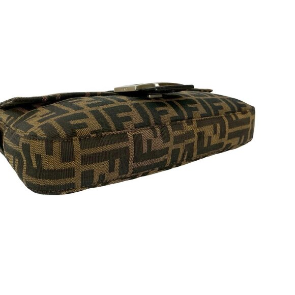 FENDI Mamma Bucket Zucca FF Pattern Canvas and Leather Semi-One Shoulder Bag ... - Picture 7 of 10